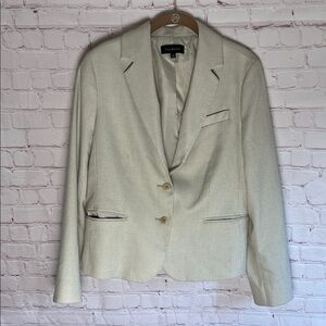 Talbots Womans Blazer in Light Cream jacket‎ Size 10